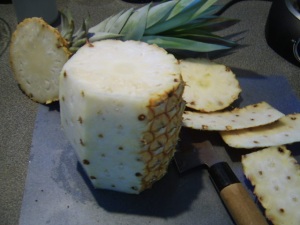 Home-grown, beyond delicious, Organic white pineapple!